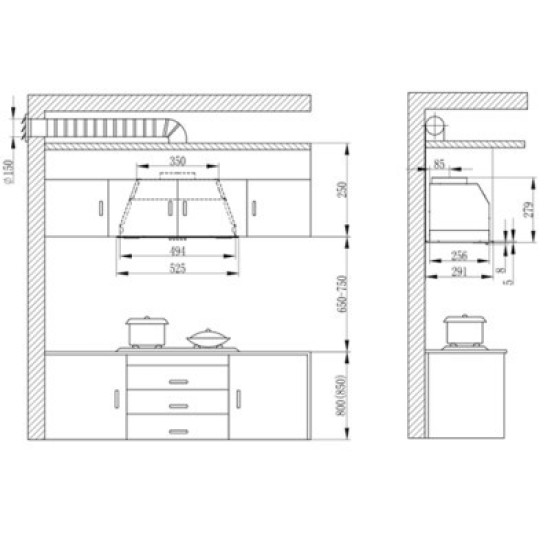Вытяжка кухонная Interline SMART WH A/60/T Вытяжка кухонная Interline SMART WH A/60/T