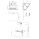Вытяжка кухонная Interline FLOW WH A/60/GL/M Вытяжка кухонная Interline FLOW WH A/60/GL/M