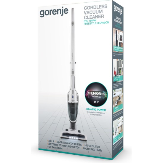 Пылесос Gorenje SVC180FW Пылесос Gorenje SVC180FW