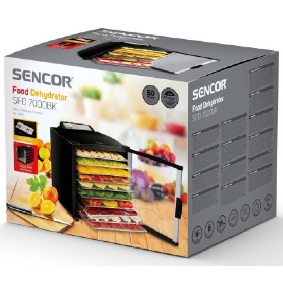 Сушка для овочів та фруктів Sencor SFD 7000BK Сушка для овочів та фруктів Sencor SFD 7000BK