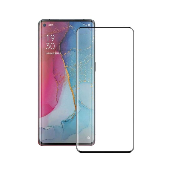 Скло захисне PowerPlant 3D OPPO Reno4 Pro, Black (GL609239) Скло захисне PowerPlant 3D OPPO Reno4 Pro, Black (GL609239)