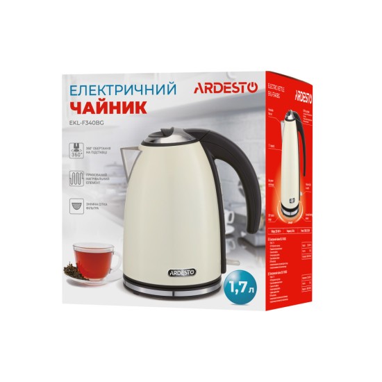 Електрочайник Ardesto EKL-F340BG Електрочайник Ardesto EKL-F340BG