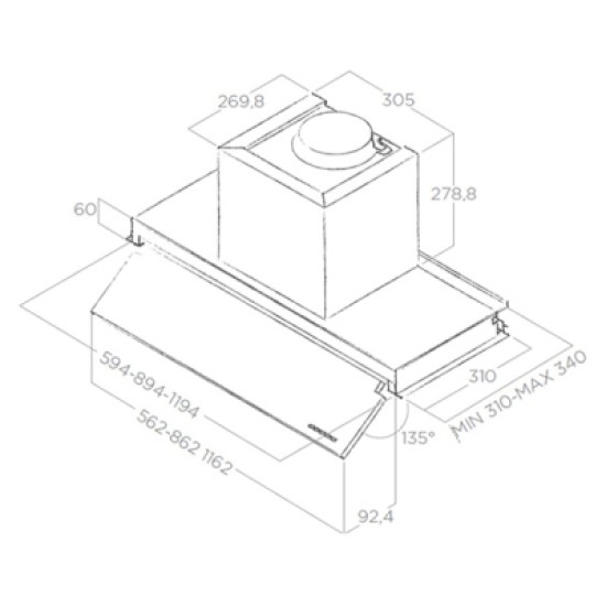 Вытяжка кухонная Elica BOX IN NO DRIP IX/A/60 Вытяжка кухонная Elica BOX IN NO DRIP IX/A/60