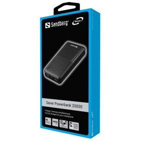 Батарея универсальная Sandberg 20000mAh, Saver, USB-C, Micro-USB, output: USB-A*2 Total 5V/2.4A (320-42)