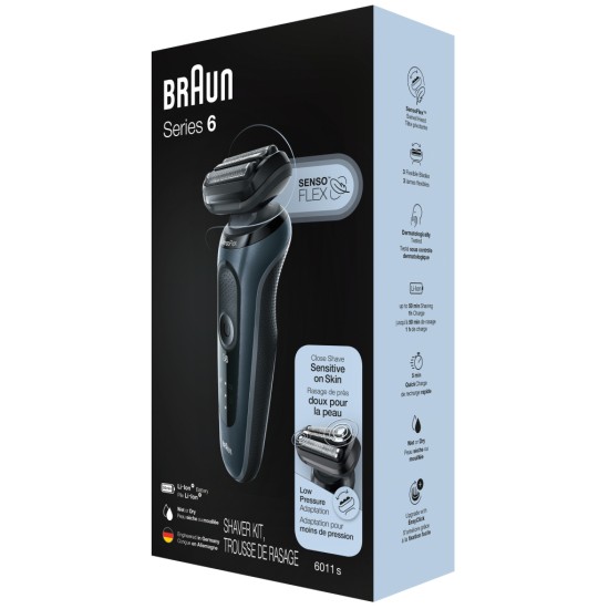 Електробритва Braun Series 6 61-N1000s BLACK / BLACK Електробритва Braun Series 6 61-N1000s BLACK / BLACK