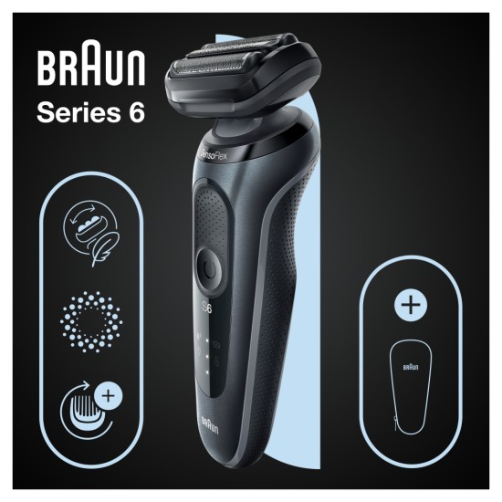 Електробритва Braun Series 6 61-N1000s BLACK / BLACK Електробритва Braun Series 6 61-N1000s BLACK / BLACK