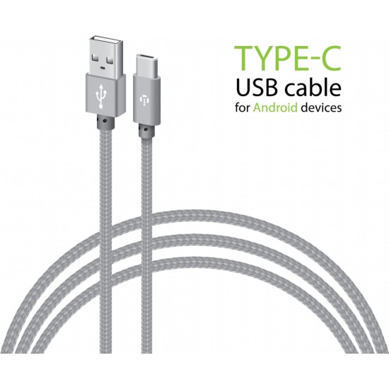 Дата кабель USB 2.0 AM to Type-C 1.0m CBGNYT1 grey Intaleo (1283126489136) Дата кабель USB 2.0 AM to Type-C 1.0m CBGNYT1 grey Intaleo (1283126489136)
