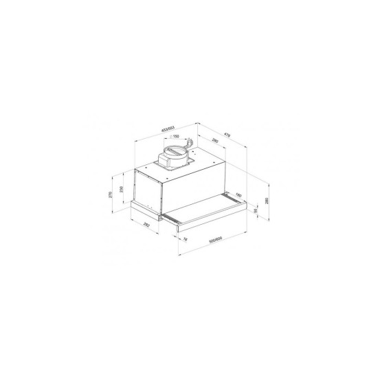 Вытяжка кухонная Pyramida TL 60 (1100) BL T Вытяжка кухонная Pyramida TL 60 (1100) BL T