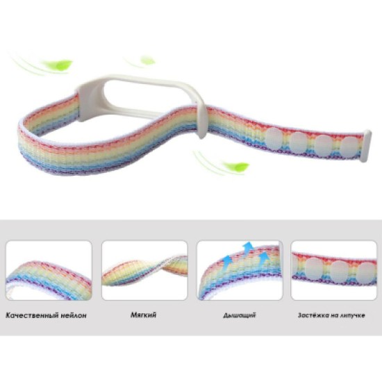 Ремінець до фітнес браслета BeCover Nylon Style для Xiaomi Mi Smart Band 5/6 Blue (705417) Ремінець до фітнес браслета BeCover Nylon Style для Xiaomi Mi Smart Band 5/6 Blue (705417)