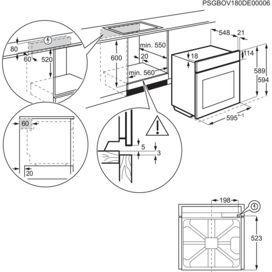 Духова шафа Electrolux EOF3H50BK Духова шафа Electrolux EOF3H50BK