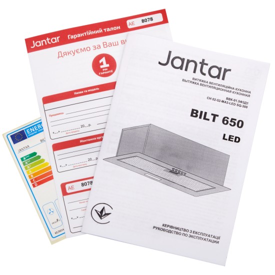 Вытяжка кухонная Jantar BILT 650 LED 52 BL Вытяжка кухонная Jantar BILT 650 LED 52 BL