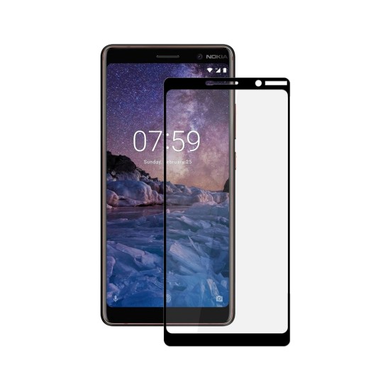 Стекло защитное PowerPlant Full screen Nokia 7 Plus, Black (GL605231) Стекло защитное PowerPlant Full screen Nokia 7 Plus, Black (GL605231)