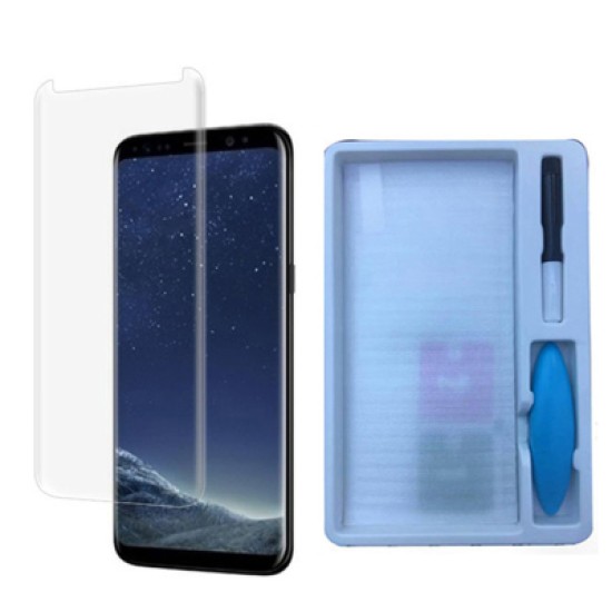 Скло захисне PowerPlant Samsung S8 liquid glue + UF-lamp (GL604616) Скло захисне PowerPlant Samsung S8 liquid glue + UF-lamp (GL604616)