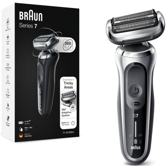 Електробритва Braun Series 7 71-S1000s SILVER / BLACK Електробритва Braun Series 7 71-S1000s SILVER / BLACK