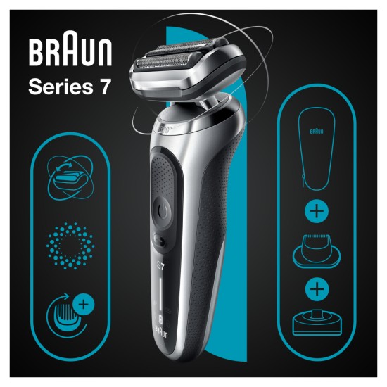 Електробритва Braun Series 7 71-S4200cs SILVER / BLACK Електробритва Braun Series 7 71-S4200cs SILVER / BLACK