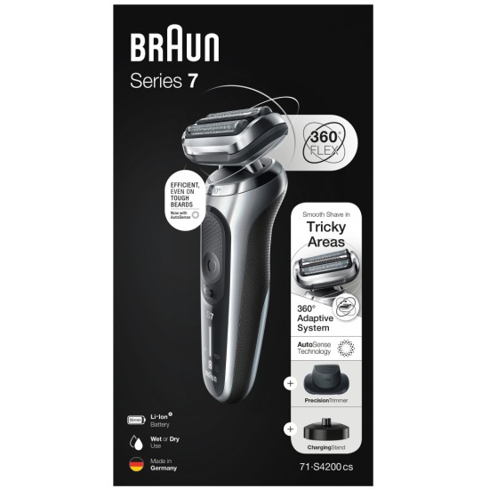 Електробритва Braun Series 7 71-S4200cs SILVER / BLACK Електробритва Braun Series 7 71-S4200cs SILVER / BLACK