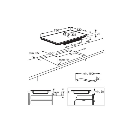 Варочна поверхня Electrolux EIV83443BW Варочна поверхня Electrolux EIV83443BW