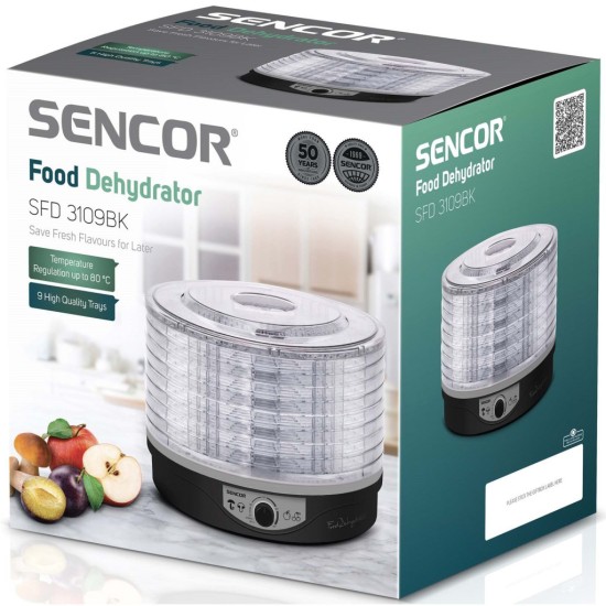 Сушка для овочів та фруктів Sencor SFD3109BK Сушка для овочів та фруктів Sencor SFD3109BK