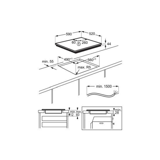 Варочна поверхня Electrolux EIS62443 Варочна поверхня Electrolux EIS62443