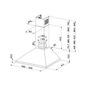 Вытяжка кухонная Faber Value Pb Bk A60 (320.0557.543)