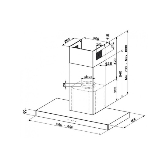 Вытяжка кухонная Faber Stilo Glass Smart X/V A90 (325.0617.016) Вытяжка кухонная Faber Stilo Glass Smart X/V A90 (325.0617.016)