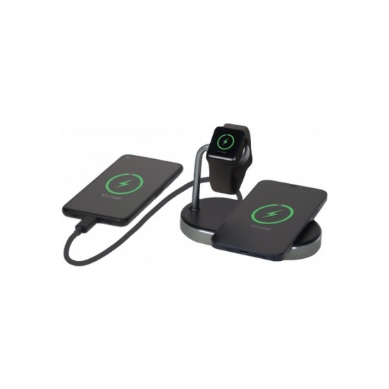 Зарядний пристрій Verbatim 3in1 Apple Watch and iPhone Charging Stand (49556) Зарядний пристрій Verbatim 3in1 Apple Watch and iPhone Charging Stand (49556)