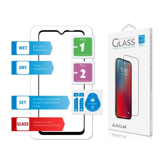 Скло захисне ACCLAB Full Glue Oppo A73 (1283126511141) Скло захисне ACCLAB Full Glue Oppo A73 (1283126511141)
