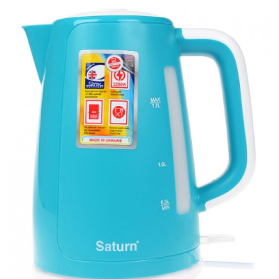 Електрочайник Saturn ST-EK8435U Turquoise Електрочайник Saturn ST-EK8435U Turquoise
