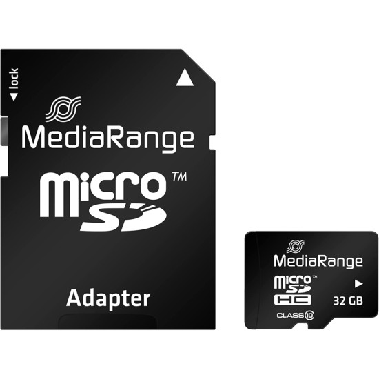 Карта пам'яті Mediarange 32GB microSD class 10 (MR959) Карта пам'яті Mediarange 32GB microSD class 10 (MR959)