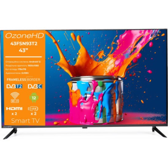 Телевізор Ozonehd 43FSN93T2 Телевізор Ozonehd 43FSN93T2