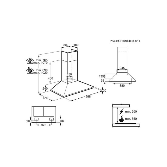 Вытяжка кухонная Electrolux LFC316X Вытяжка кухонная Electrolux LFC316X
