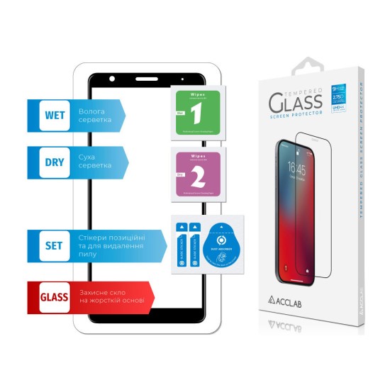 Скло захисне ACCLAB Full Glue ZTE L210 (1283126508943) Скло захисне ACCLAB Full Glue ZTE L210 (1283126508943)
