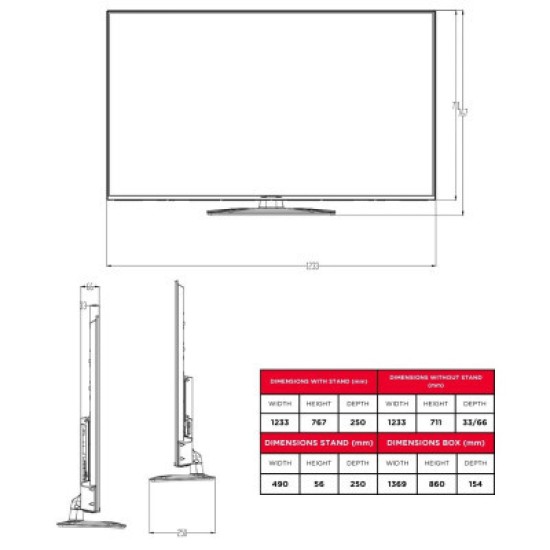 Телевізор AIWA QLED-855UHD-SLIM Телевізор AIWA QLED-855UHD-SLIM