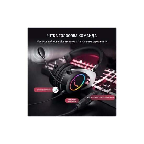 Навушники Fifine H3 RGB Black (H3) Навушники Fifine H3 RGB Black (H3)