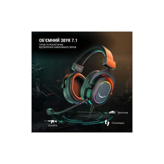 Навушники Fifine H6 RGB 7.1 Black (H6) Навушники Fifine H6 RGB 7.1 Black (H6)