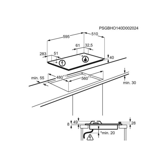 Варочна поверхня Electrolux KGS64362XX Варочна поверхня Electrolux KGS64362XX