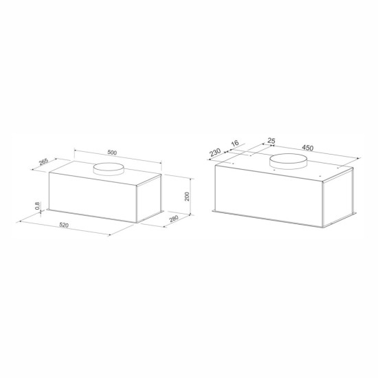 Витяжка кухонна Eleyus URBAN 960 LED 52 BL Витяжка кухонна Eleyus URBAN 960 LED 52 BL
