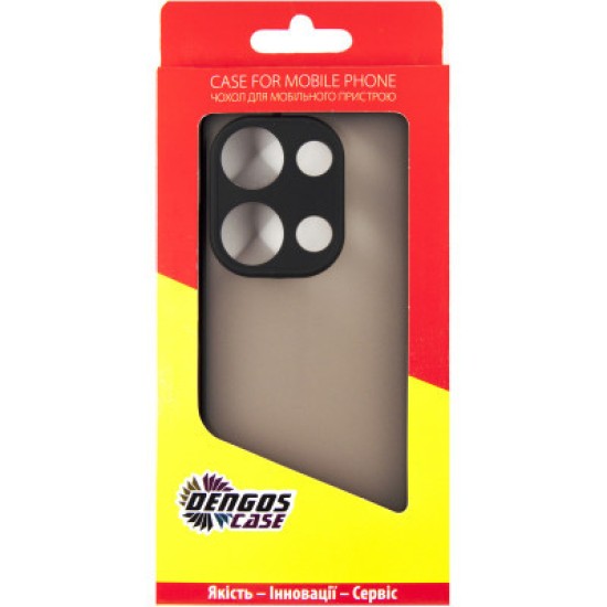 Чохол до мобільного телефона Dengos Matte Xiaomi Redmi Note 13 Pro 4G (black) (DG-TPU-MATT-141) Чохол до мобільного телефона Dengos Matte Xiaomi Redmi Note 13 Pro 4G (black) (DG-TPU-MATT-141)