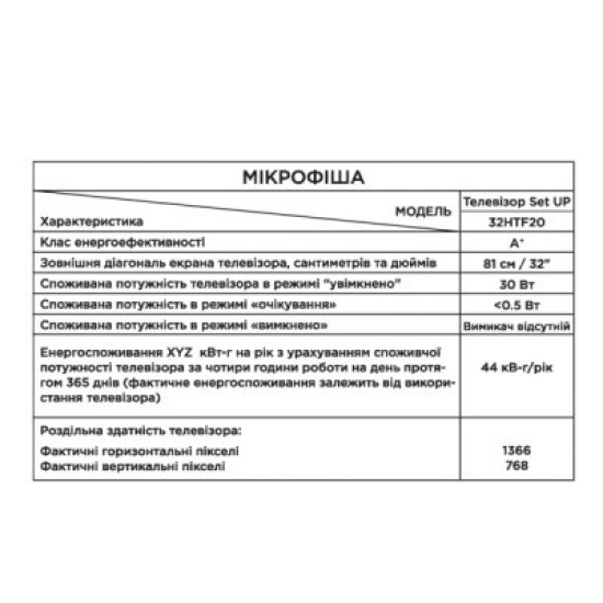 Телевизор Setup 32HTF30 Телевизор Setup 32HTF30