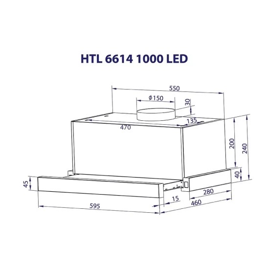 Вытяжка кухонная Minola HTL 6614 BL 1000 LED (HTL6614BL1000LED) Вытяжка кухонная Minola HTL 6614 BL 1000 LED (HTL6614BL1000LED)