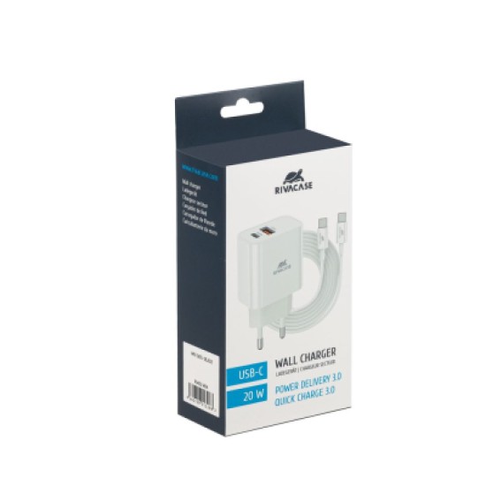 Зарядное устройство RivaCase 2хUSB-А + Type-C PD 20W+QC3.0 кабель Type-C white (PS4102 WD4 (White)) Зарядное устройство RivaCase 2хUSB-А + Type-C PD 20W+QC3.0 кабель Type-C white (PS4102 WD4 (White))
