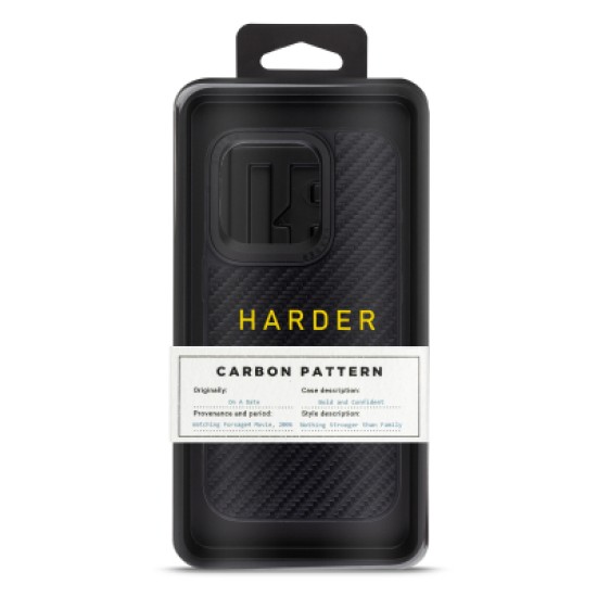 Чохол до мобільного телефона Harder Carbon Pattern Apple iPhone 14 Pro Black (ARM76779) Чохол до мобільного телефона Harder Carbon Pattern Apple iPhone 14 Pro Black (ARM76779)