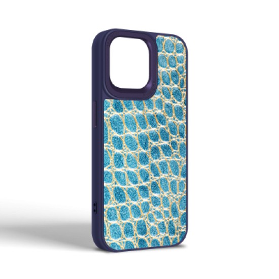 Чохол до мобільного телефона Harder Crocosaur Apple iPhone 14 Pro Max Blue (ARM76730) Чохол до мобільного телефона Harder Crocosaur Apple iPhone 14 Pro Max Blue (ARM76730)