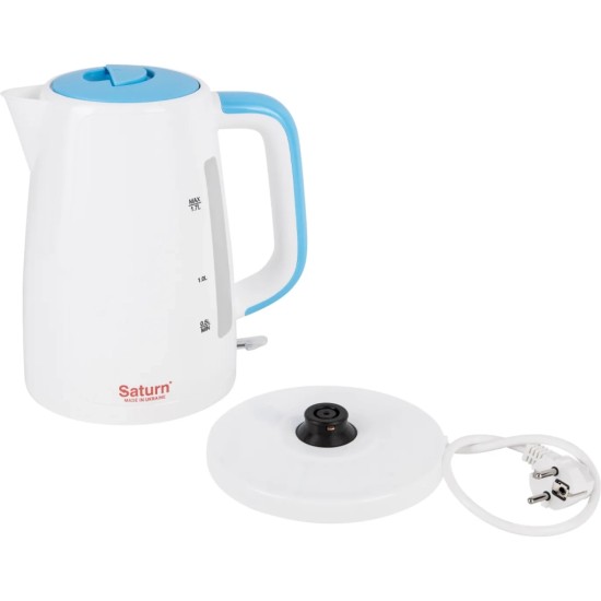 Електрочайник Saturn ST-EK8435U White/Blue Електрочайник Saturn ST-EK8435U White/Blue