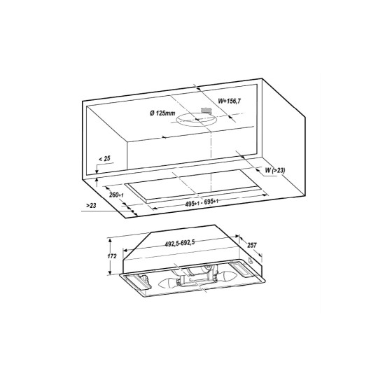 Вытяжка кухонная Elica CT17 C IX/A/52 Вытяжка кухонная Elica CT17 C IX/A/52