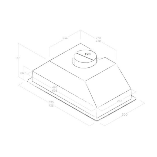 Вытяжка кухонная Elica CT17 GR/A/72 Вытяжка кухонная Elica CT17 GR/A/72