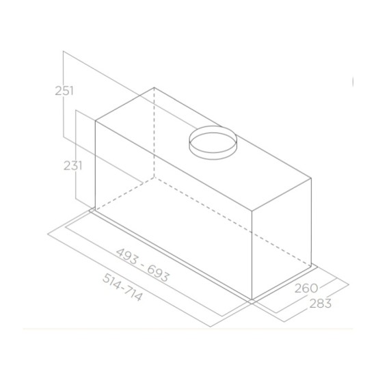 Витяжка кухонна Elica CT23 BL MAT/A/72 Витяжка кухонна Elica CT23 BL MAT/A/72