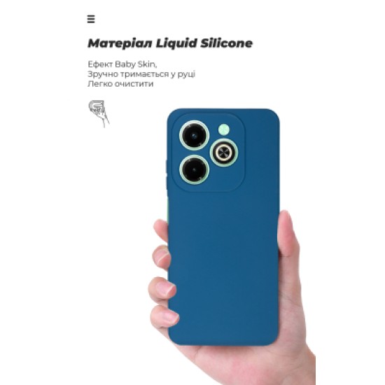 Чохол до мобільного телефона Armorstandart ICON Infinix Hot 40i Camera Cover Dark Blue (ARM79058) Чохол до мобільного телефона Armorstandart ICON Infinix Hot 40i Camera Cover Dark Blue (ARM79058)