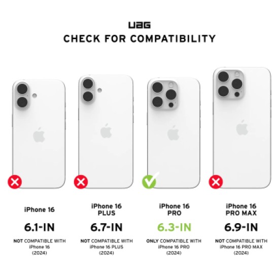 Чехол для мобильного телефона UAG iPhone 16 Pro Civilian Magsafe Olive Drab (114444117272) Чехол для мобильного телефона UAG iPhone 16 Pro Civilian Magsafe Olive Drab (114444117272)