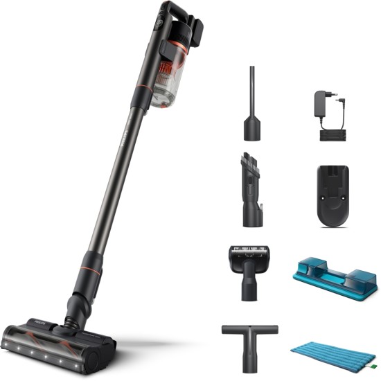 Пилосос Philips безпровідний Aqua Plus, 7000 Series, конт пил -0.6л, автон. робота д (XC7055/01) Пилосос Philips безпровідний Aqua Plus, 7000 Series, конт пил -0.6л, автон. робота д (XC7055/01)